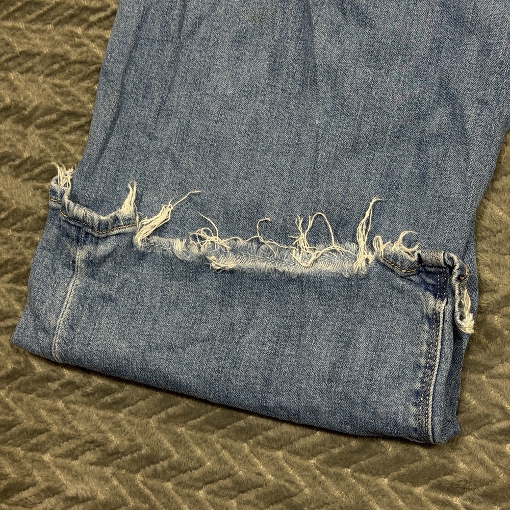 American Eagle Womens Size 6 Short Medium Super High Rise Baggy Wide Leg Jeans - Picture 13 of 16